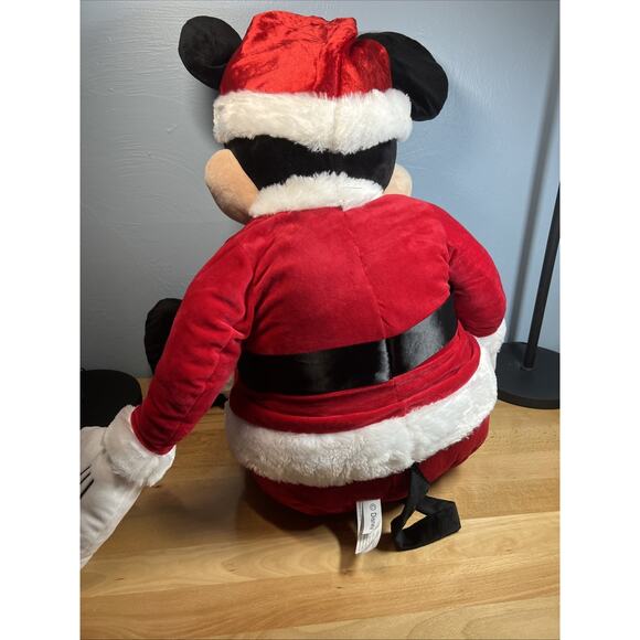 Mickey Mouse Santa Claus JUMBO Plush 48” (4 Feet Tall) Christmas Stuffed Disney - Picture 11 of 15